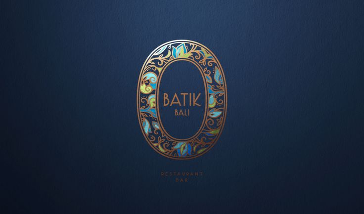 the logo for bati bali on a dark blue background