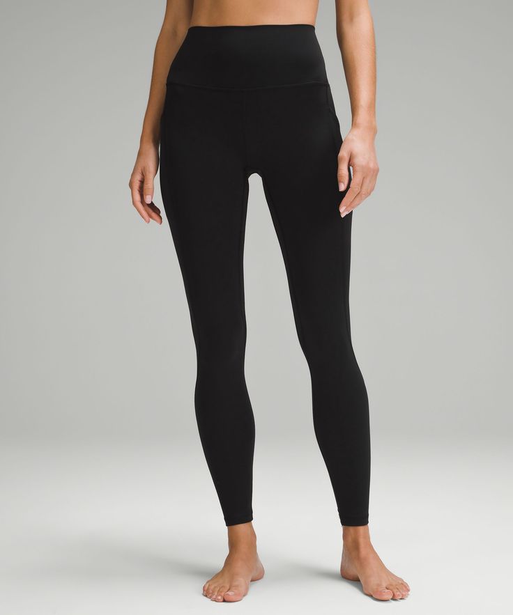 lululemon Align™ High-Rise Pant with Pockets 28" | Women's Leggings/Tights | lululemon Lulu Leggings, Wunder Train, Lululemon Align Pant, Hidden Pocket, Lululemon Align, Active Wear Pants, High Rise Pants, Lululemon Leggings, Train Hard