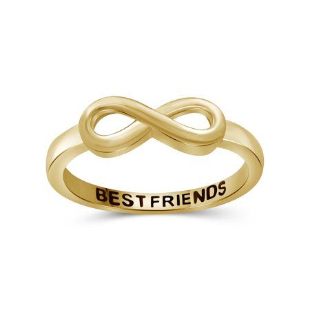 Express Infinite Love with our Eternity Band We all appreciate the connection and bond with our friends and family who love and care for us. The relationship with our female friends and companions: friend, daughter, girlfriend, wife, sisters and mother, makes our life meaningful and memorable. Express your love and emotions with JewelersClub infinity band, which has a personalized phrase engraved at the rings inward button. The infinity symbol featured on the top of this gorgeous silver infinity Eternity Knot, Silver Infinity Ring, Infinity Band, Friendship Ring, Mom Ring, Friendship Rings, Womens Rings Fashion, Infinity Ring, Infinity Symbol