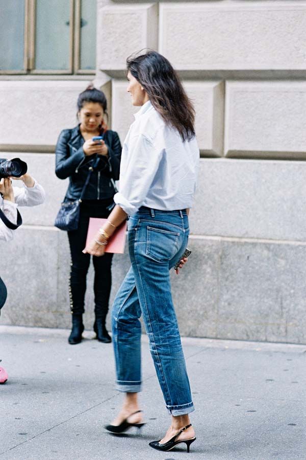 Low Heels Outfit, Slingback Heels Outfit, Nyc September, Vanessa Jackman, Casual Chic Summer, Emmanuelle Alt, Timeless Outfits, Cinderella Shoes, French Dress