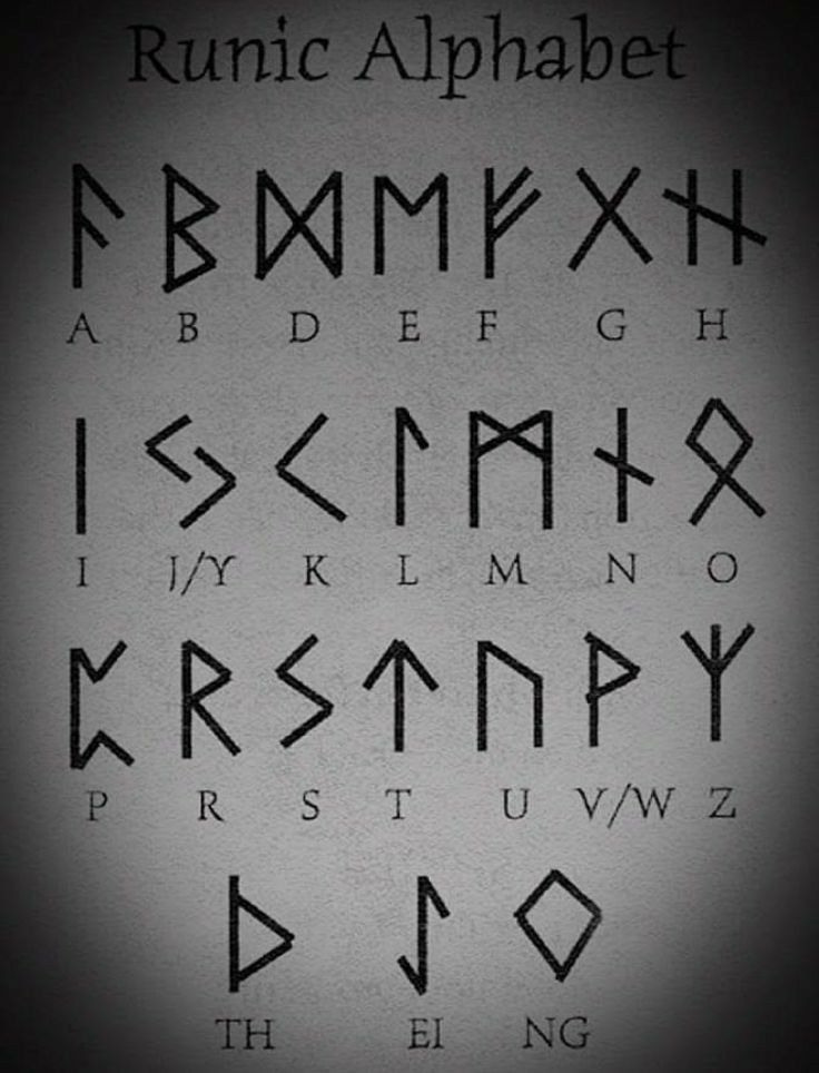 some type of alphabet written in black and white