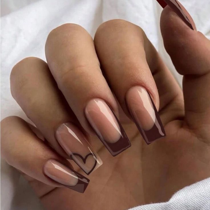 Super Cute And Stylish Ships In 5-10 Business Days Brown Acrylic Nails, Girly Acrylic Nails, Her Nails, Shiny Nails, Acrylic Nails Coffin Short, Short Acrylic Nails Designs, Square Acrylic Nails, Short Acrylic Nails, Nail Arts