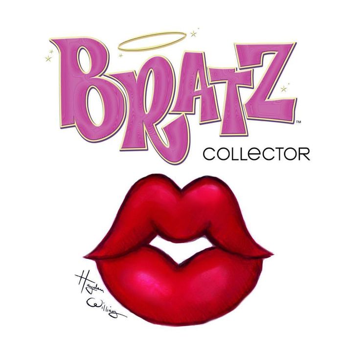 a drawing of a red lipstick with the word braz on it