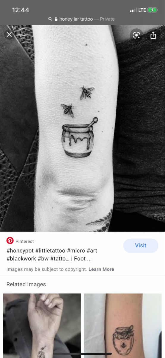 an image of two tattoos on someone's arm