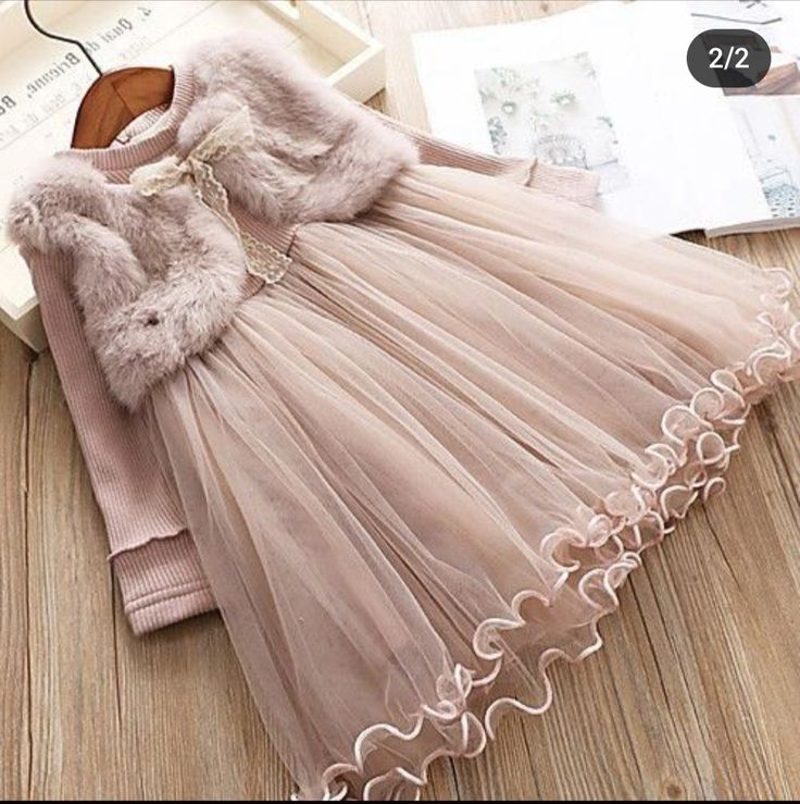 Princess Tutu Costumes, Princess Tutu Dresses, Dress Fur, Gonna In Tulle, Girls Tulle Dress, Cheap Dresses Casual, Dress Children, Warm Dresses, Girl Princess Dress