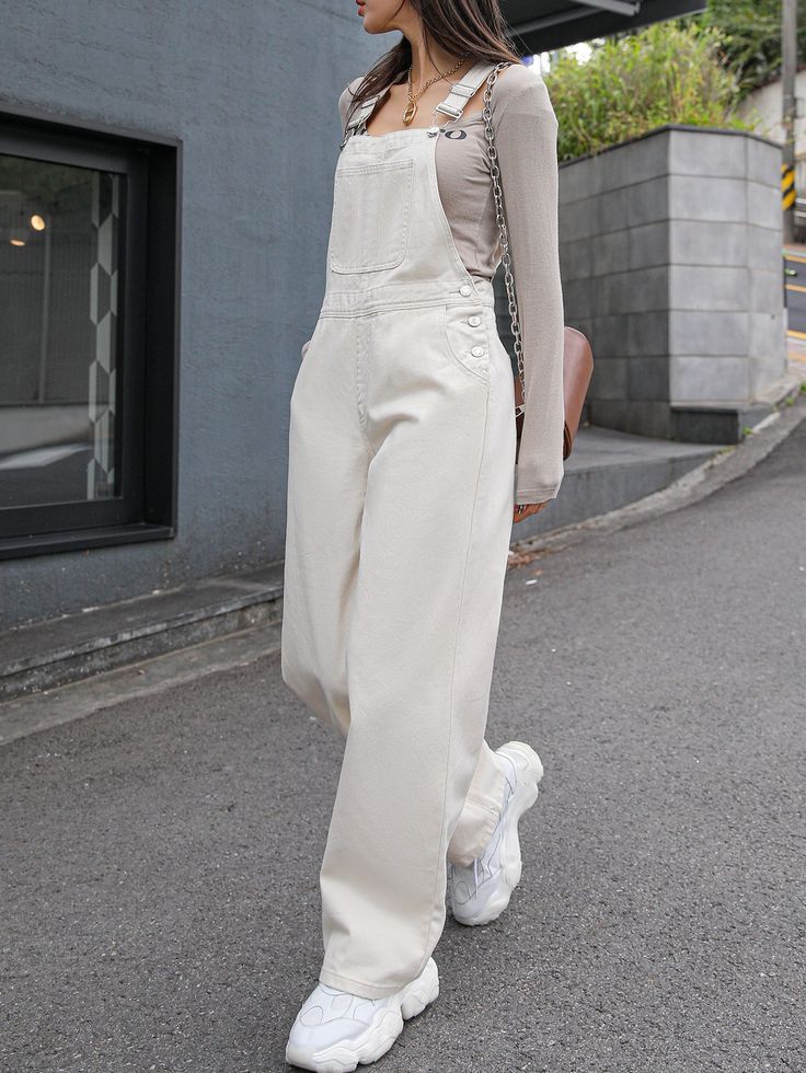 Wide Leg Jumpsuit Casual, Overall Outfit, Jumpsuit Casual, Fashion Top Outfits, Linen Jumpsuit, Casual Day Outfits, Quick Outfits, Fashionista Clothes, Looks Street Style