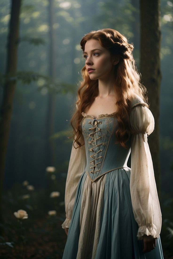 Giselle from Enchanted dressed in the aesthetic of Sus 0 Fairytale Dress Medieval, Giselle From Enchanted, Castle Life, Giselle Enchanted, Enchanted Dress, Fairytale Book, Book Outfits, Fairy Dresses, Fantasy Dresses