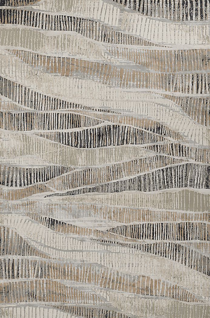 an abstract painting with lines and shapes on it's surface, in neutral tones