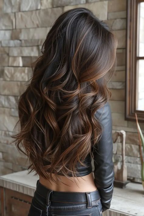 2024 Haircut, Balayage Hair Caramel, Vivid Hair, Rambut Brunette, Black Hair Balayage, Brown Hair Looks, Brown Hair Inspo, Brunette Hair With Highlights, Coloring Ideas