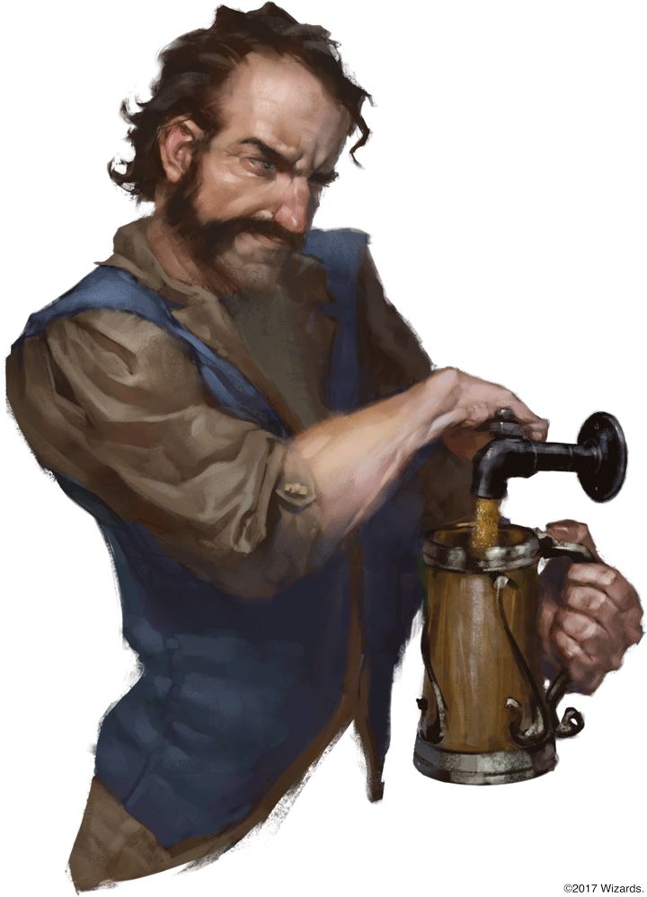 a painting of a man with a beard holding an old fashioned coffee pot and looking at the camera