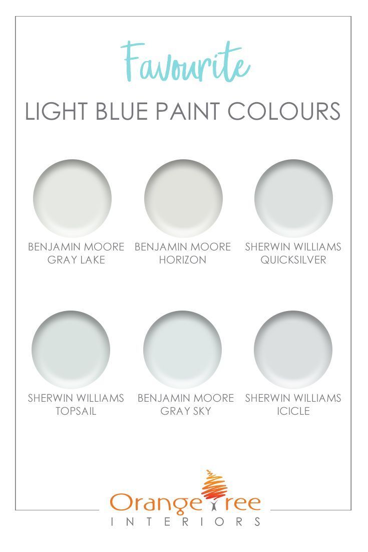 orange tree interiors's favorite light blue paint colors are available in five different shades