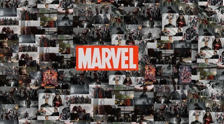 a collage of photos with the word marvel on it's center surrounded by other pictures