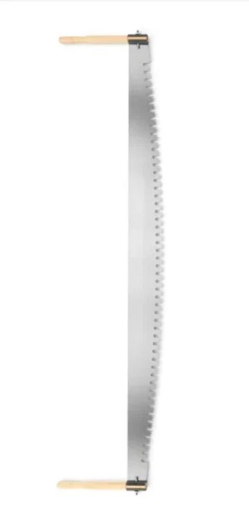 a metal object with two wooden sticks sticking out of it's side, on a white background