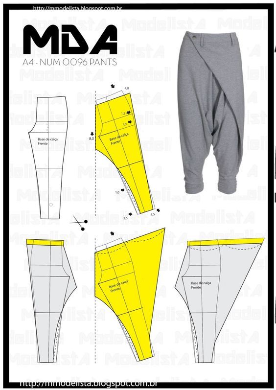 an image of the pants and leggings sewing pattern