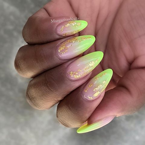 @pelikh_ ideas nails Wedding Nail Polish, Lime Green Nails, Neon Nail Designs, Gel Nails At Home, Short Nail Designs, Neon Nails, Nail Polish Designs, My Nails, Nail Designs Summer