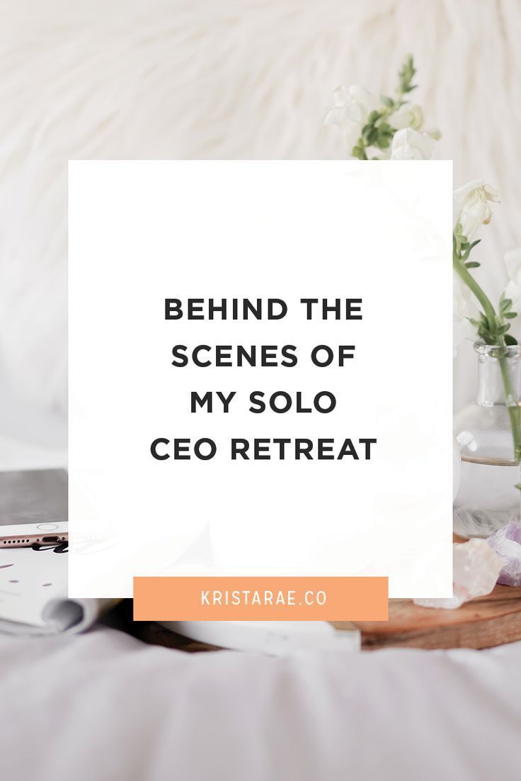 the words behind the scenes of my sold co retreat