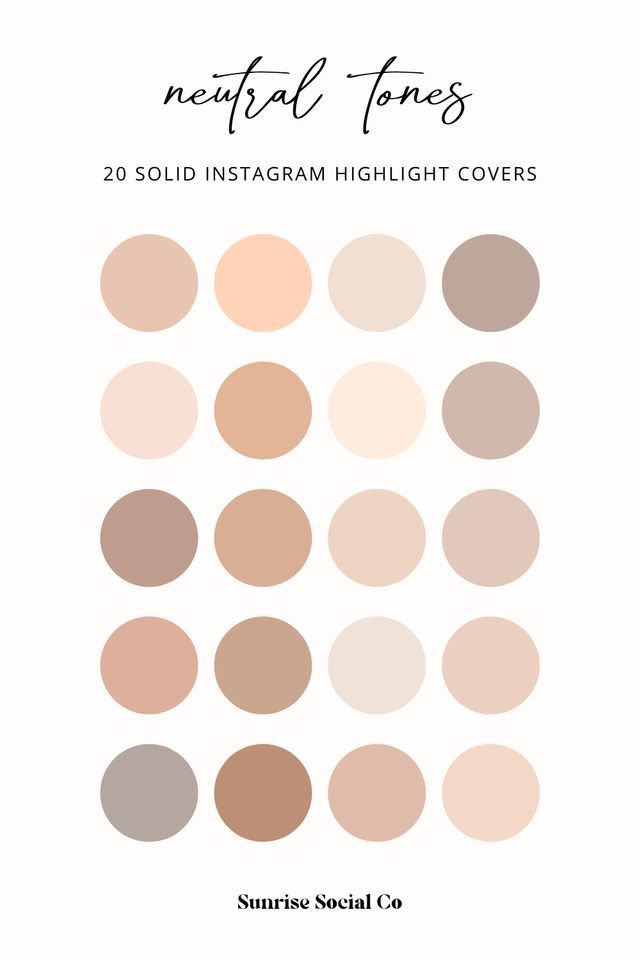 the neutral tones for this instagram highlight cover