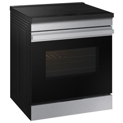 an oven with the door open on a white background