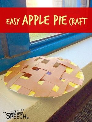 an easy apple pie craft for kids to make