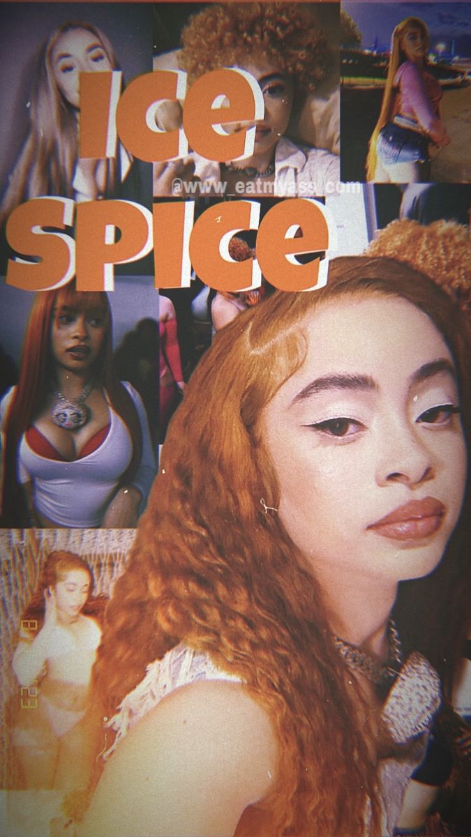 the cover of ice spice magazine features photos of women with red hair and piercings