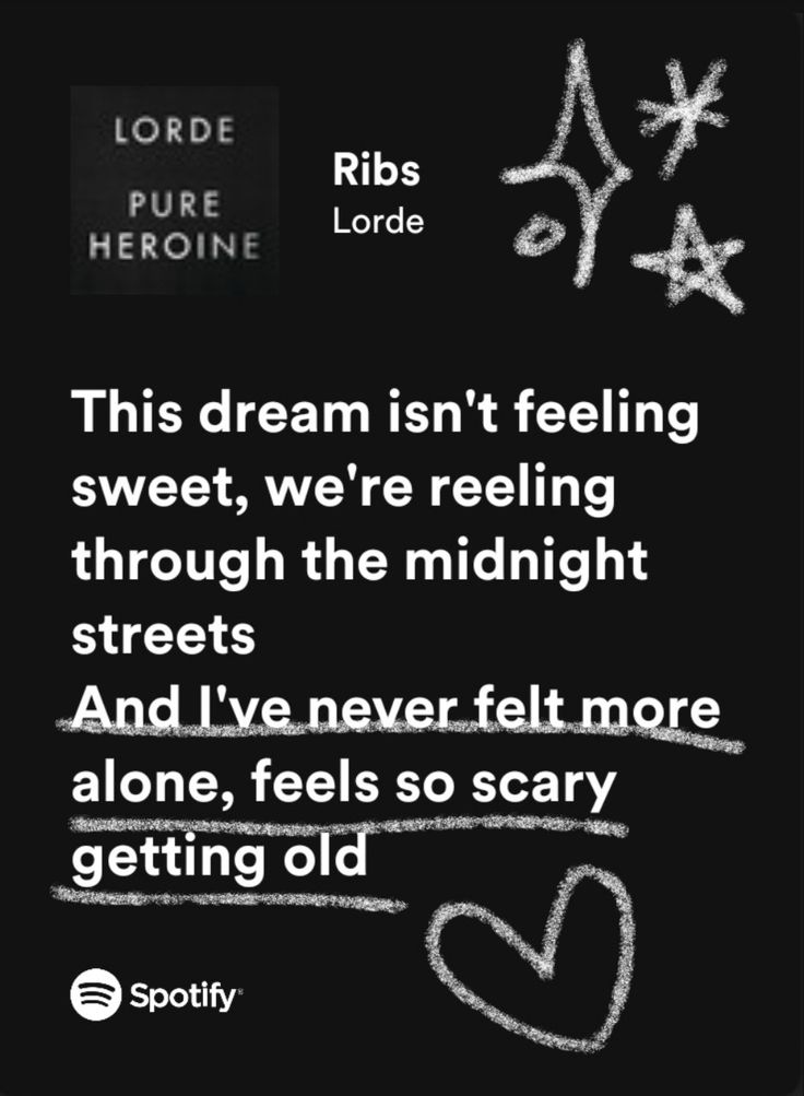 a black and white photo with words written in chalk on the side of it that says, this dream isn't feeling sweet, we're feeling through the midnight streets