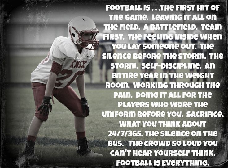 a football player kneeling down on the field with a poem written in front of him