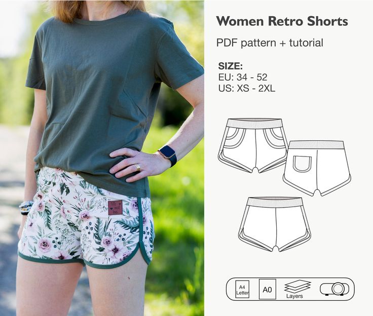 women's shorts sewing pattern