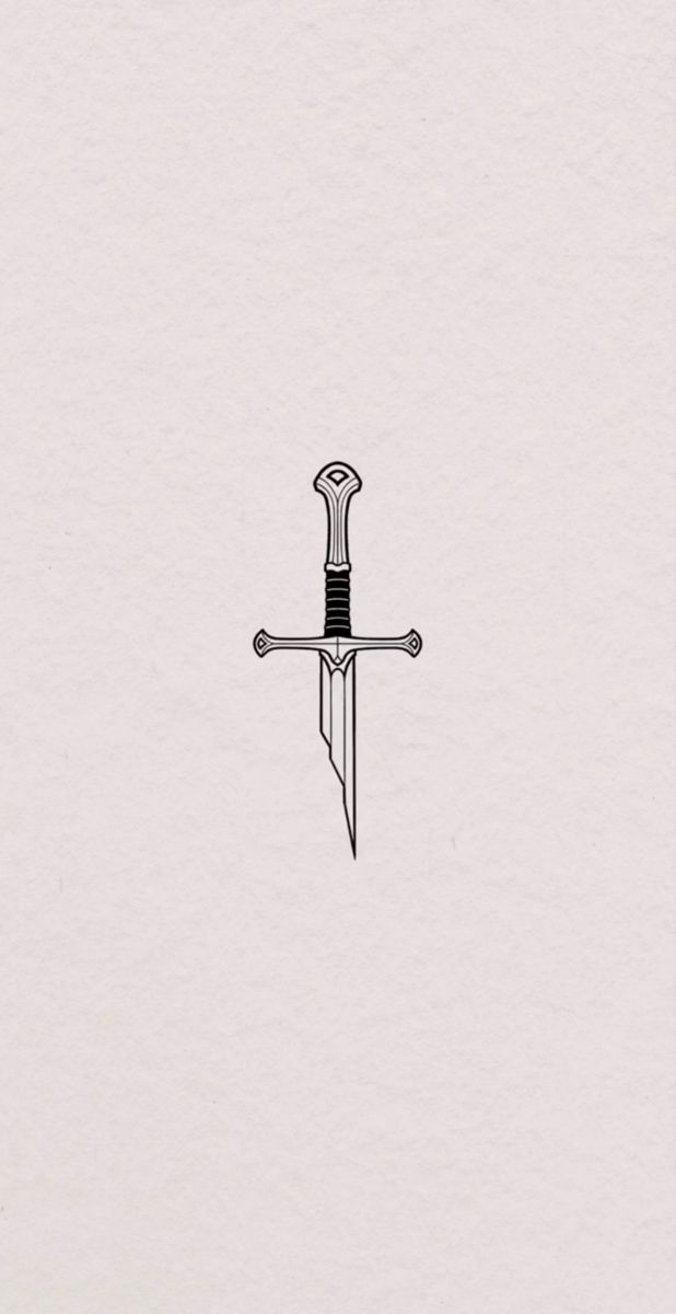 Minimal Lord Of The Rings Tattoo, Medieval Drawings Tattoo, Lord Of The Rings Tattoo Stencil, Simple Lotr Drawing, Fantasy Minimalist Tattoo, Lord Of The Rings Tattoo Simple, Fantasy Tattoos Simple, Small Lotr Tattoo Simple, Shard Of Narsil Tattoo