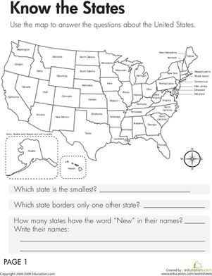 the united states map worksheet for students to practice their english speaking and writing skills