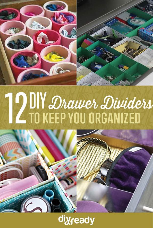 twelve diy drawer dividers to keep you organized