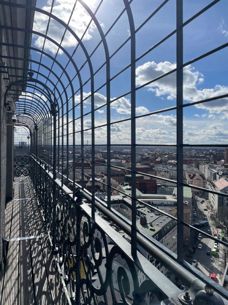 a view from the top of a tall building