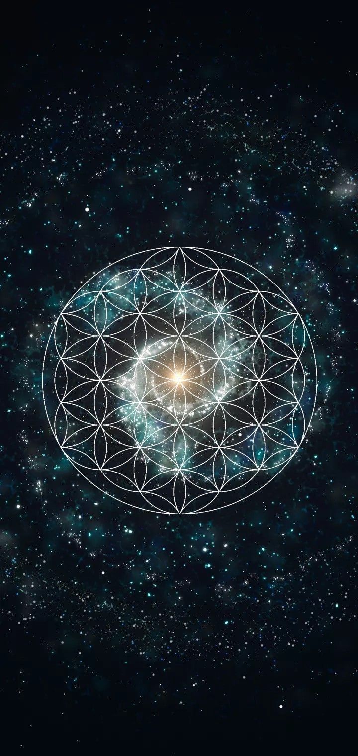 Flower Sacred Geometry Wallpaper Iphone, Flower Of Life Geometry, Spiritual Flower Art, Flower Of Life Wallpaper Iphone, Flower Of Life Wallpaper, Sacred Geometry Wallpaper, Sacred Geometry Background, Flower Of Life Art, Flower Of Life Illustration