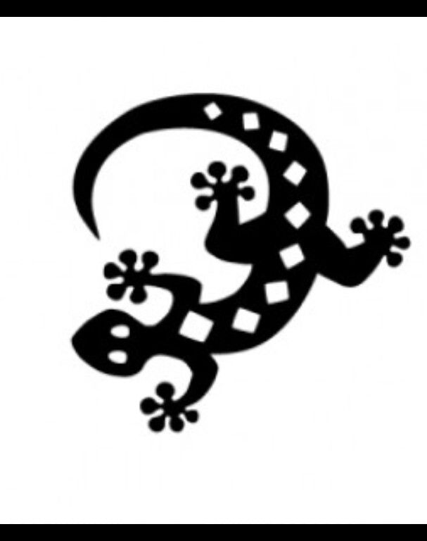 a black and white image of a gecko on a white background with the letter g