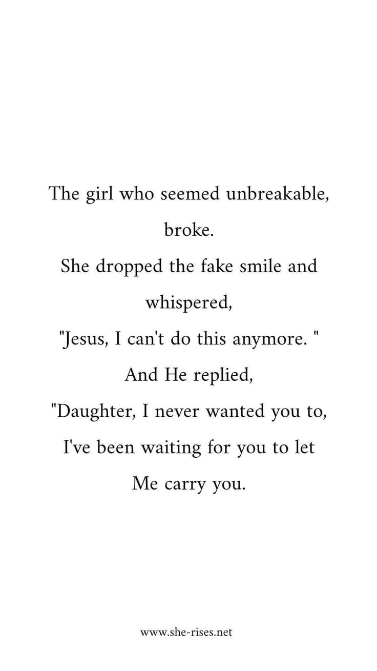 the girl who seemed unbreakable, broke