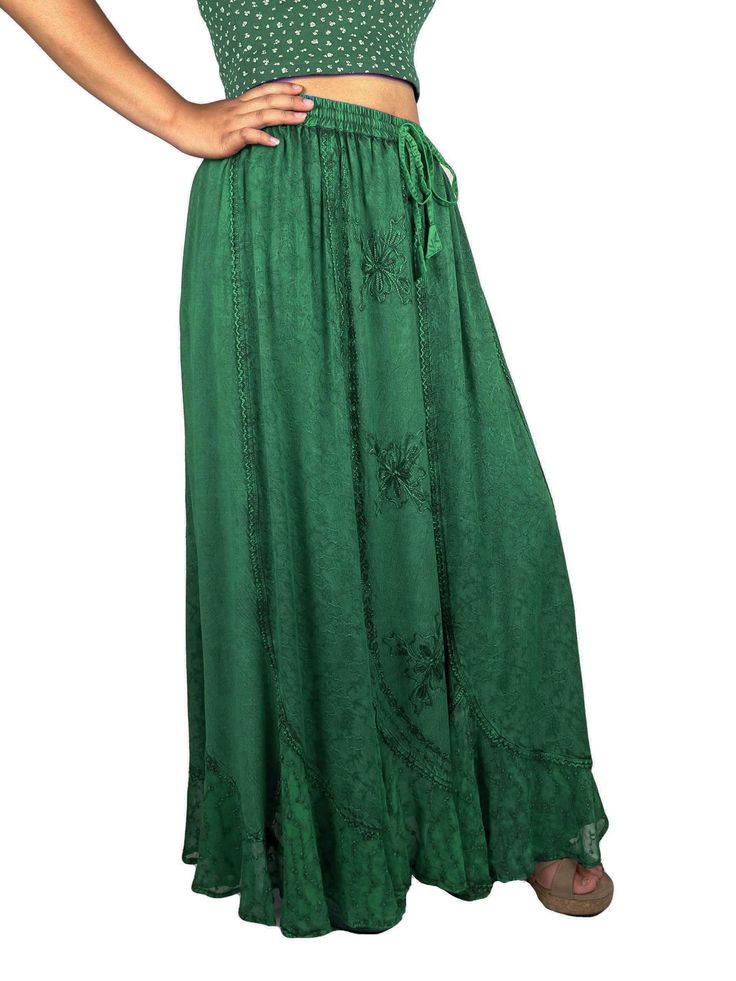 PRICES MAY VARY. Boho Design: Agan Traders Peasent Medieval long skirts are crafted of super soft and premium quality materials. It reaches down to the ankles, and the high waistband of the skirt rests at or above the natural waist. Our maxi skirts comes in various US standard sizes: 4-10 (S-M); 12-18(L-XL); 20-22 (2X-3X) plus size. The skirt length is 37-38 inches from the waist to the bottom hem. High Waistband and Long Lace: Agan Traders A Line Drawstring long maxi skirts for women are embell Peasant Medieval, Maxi Skirt Plus Size, Bohemian Maxi Skirt, Womens Long Skirt, High Waist Long Skirt, Long Maxi Skirt, Skirt Plus Size, High Waisted Maxi Skirt, Bohemian Skirt