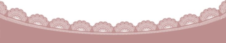 an ornate lace border in pink and white