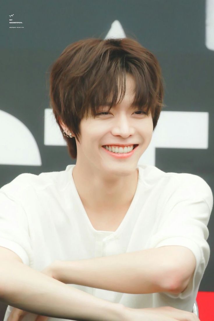 I luv his smile♡ #yuta #nct Yuta Smiling, Yuta Nakamoto, Yuta Nct, Sm Rookies, Nakamoto Yuta, Nct Yuta, Beautiful Smile, Kpop Groups, K Idols