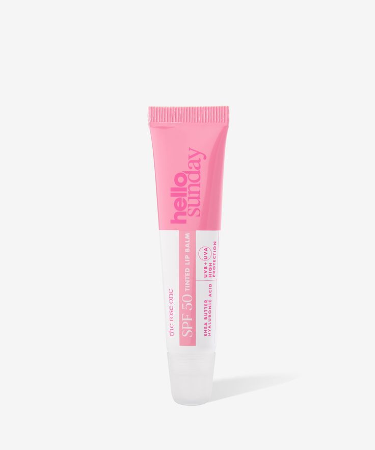 Pink Lip Balm, Pink Skincare, Spf Lip Balm, Hello Sunday, Makeup Wishlist, Pink Things, Beauty Bay, Tinted Lip Balm, Chapped Lips