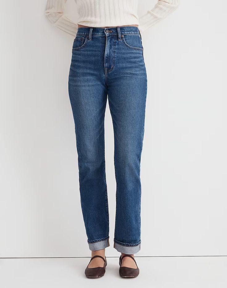 The '90s Straight Jean in Penwood Wash: BCRF Selvedge Edition Fall Mom Fit Straight Leg Jeans, Fall Straight Mom Jeans, Straight Mom Fit Jeans For Fall, Straight Mom Jeans For Fall, Fall Mom Fit Straight Jeans, Cute 90s Outfits, 90s Straight Jeans, 90s Outfits, 90s Outfit