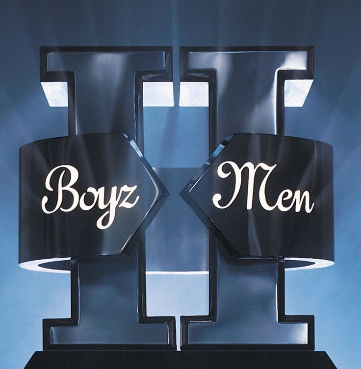 two signs that say boyz men on them