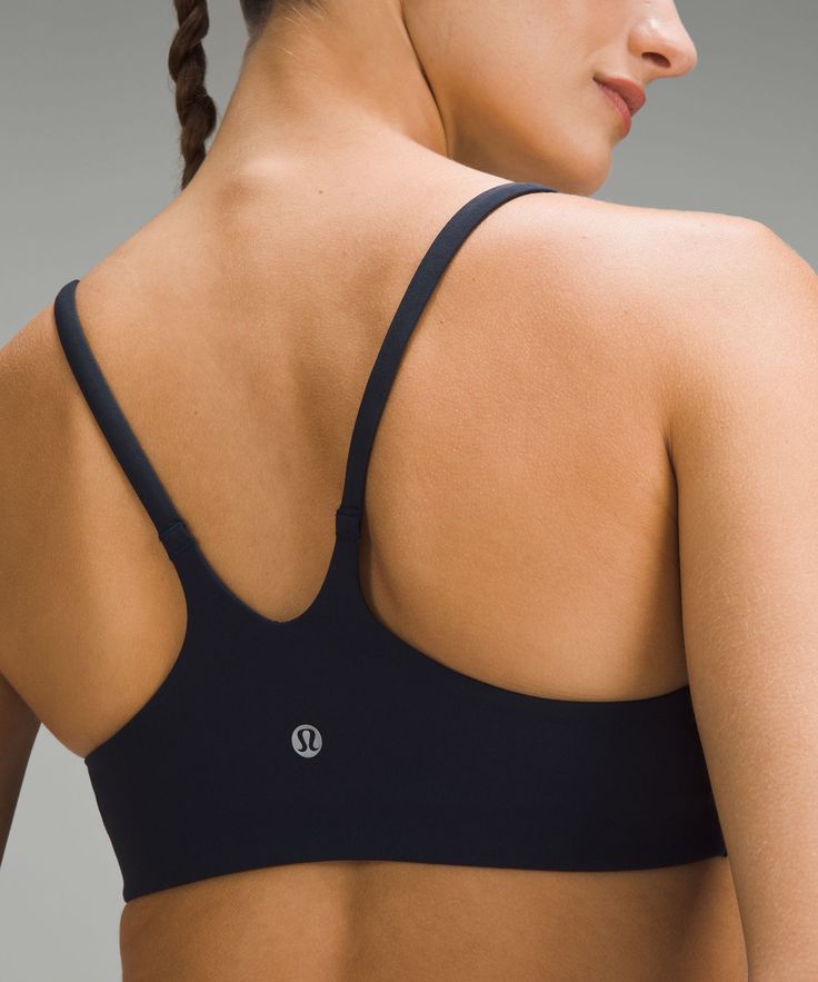 Focus On Every Push, Press, And Hold. This Narrow-Strap Bra Is Intentionally Designed With A Light Feel That Lets You Stay Hyper-Mindful. Designed For Training. Intended For Low-Impact Activities. Pockets For Optional, Removable Cups. | Wunder Train Strappy Racer Bra Light Support, A/B Cup B Cup, Lululemon Women, Bra Straps, Womens Bras, Lululemon Athletica, Sports Bra, Bra, Train