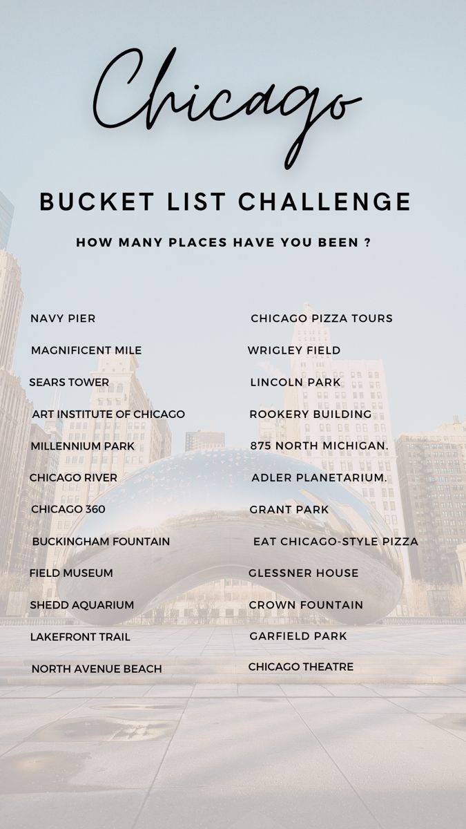 Chicago must visit places Chicago Best Places, Chicago Must See Bucket Lists, Travel To Chicago, Bucket List Chicago, Chicago To Do List, Visiting Chicago Travel Tips, Things To Do In Chicago In June, Chicago Packing List Summer, Chicago Bucket List Things To Do