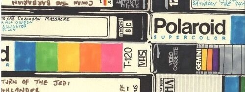 a bunch of different colored labels on top of each other with the words polaroid in them