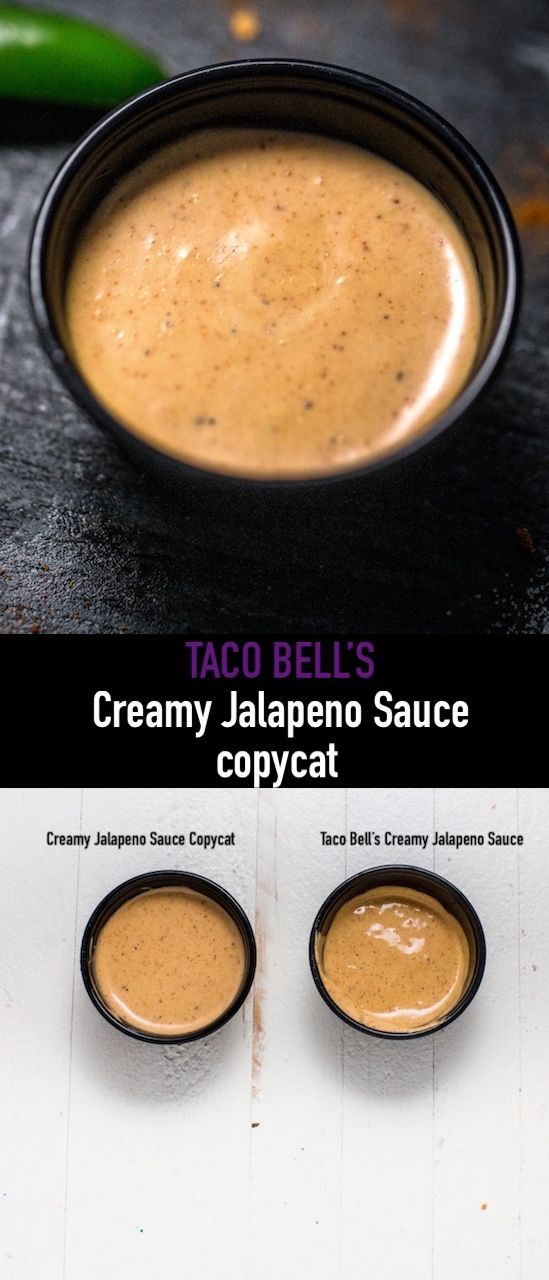 taco bell's creamy jalapeno sauce copycat recipe and instructions