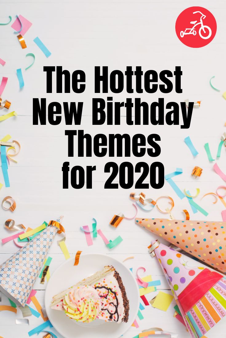 the best new birthday themes for 2020 with confetti, cake and party hats