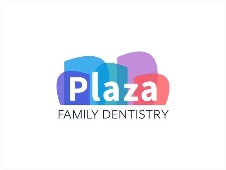 the logo for plaza family dentist, which is designed to look like an ice cream