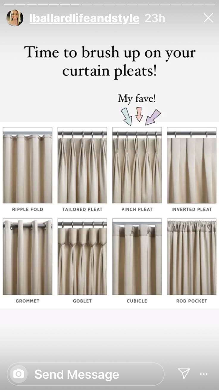 the instructions for how to brush up curtains on your curtain planks, with pictures of them