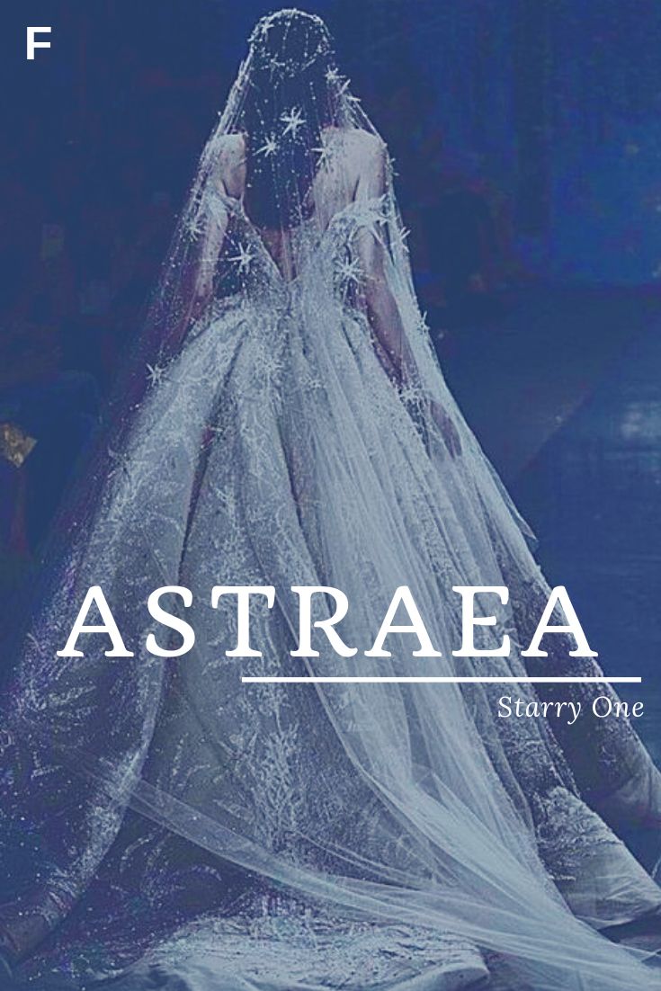 a woman in a wedding dress with the words astraea on it