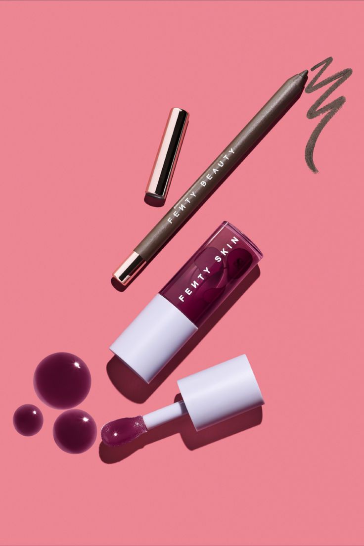 Your next bold lip combo -- Trace'd Out Lip Liner in 'Coal Blooded' paired with Fenty Skin Treatz Lip Oil in 'Black Cherry' Fenty Skin, Makeup And Skincare Products, Cherry Lips, Bold Lip, Brown Skin Makeup, Lip Combo, Top Makeup Products, Makeup And Skincare, Black Makeup