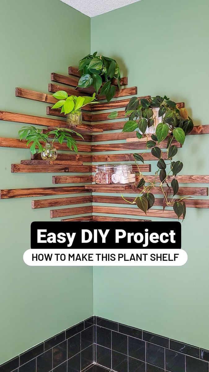 an easy diy project how to make this plant shelf